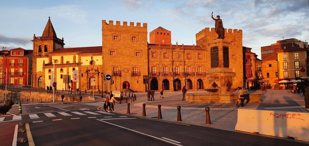 Casa Lantoxana Apartment Gijon Luaran gambar